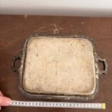 Silver Plated Metal Tray Louis XVI Style 1920 Gordon Hanse Pattern