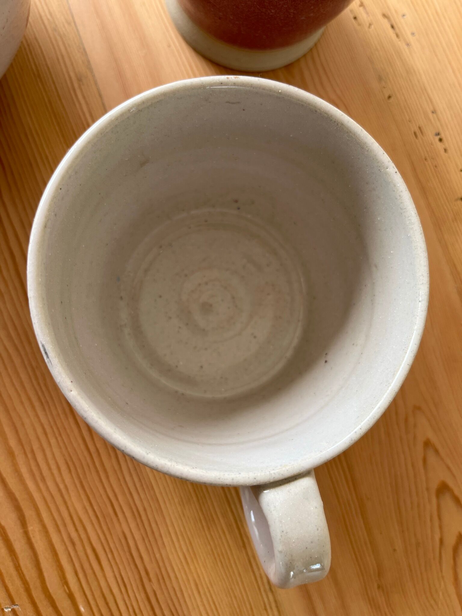 Ceramic bowl, cup and sugar bowl