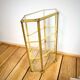 Vitrine verre & laiton