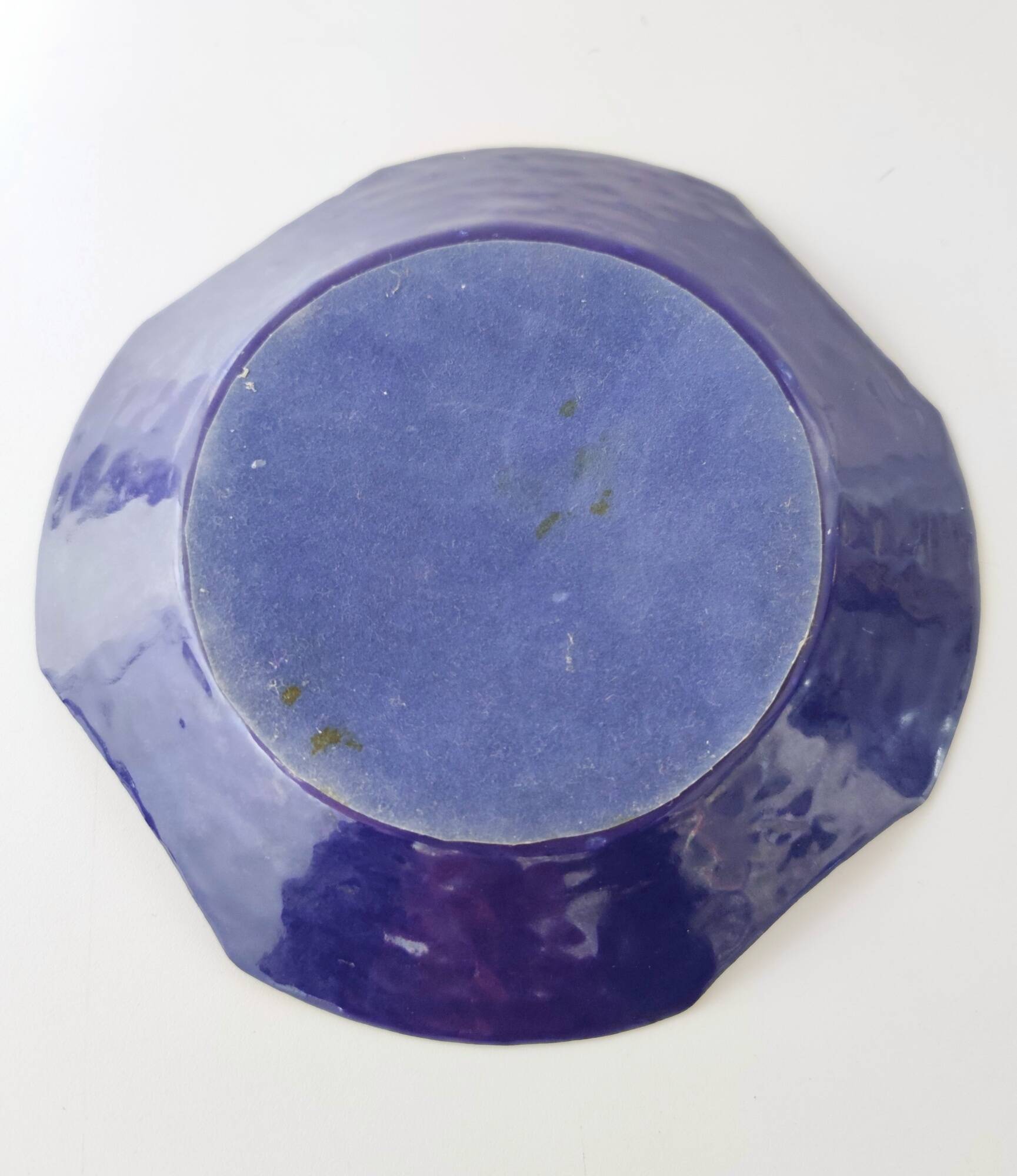 Blue, Green and White Copper Vide-Poche Attr. to Paolo De Poli