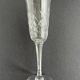 6 crystal champagne flutes