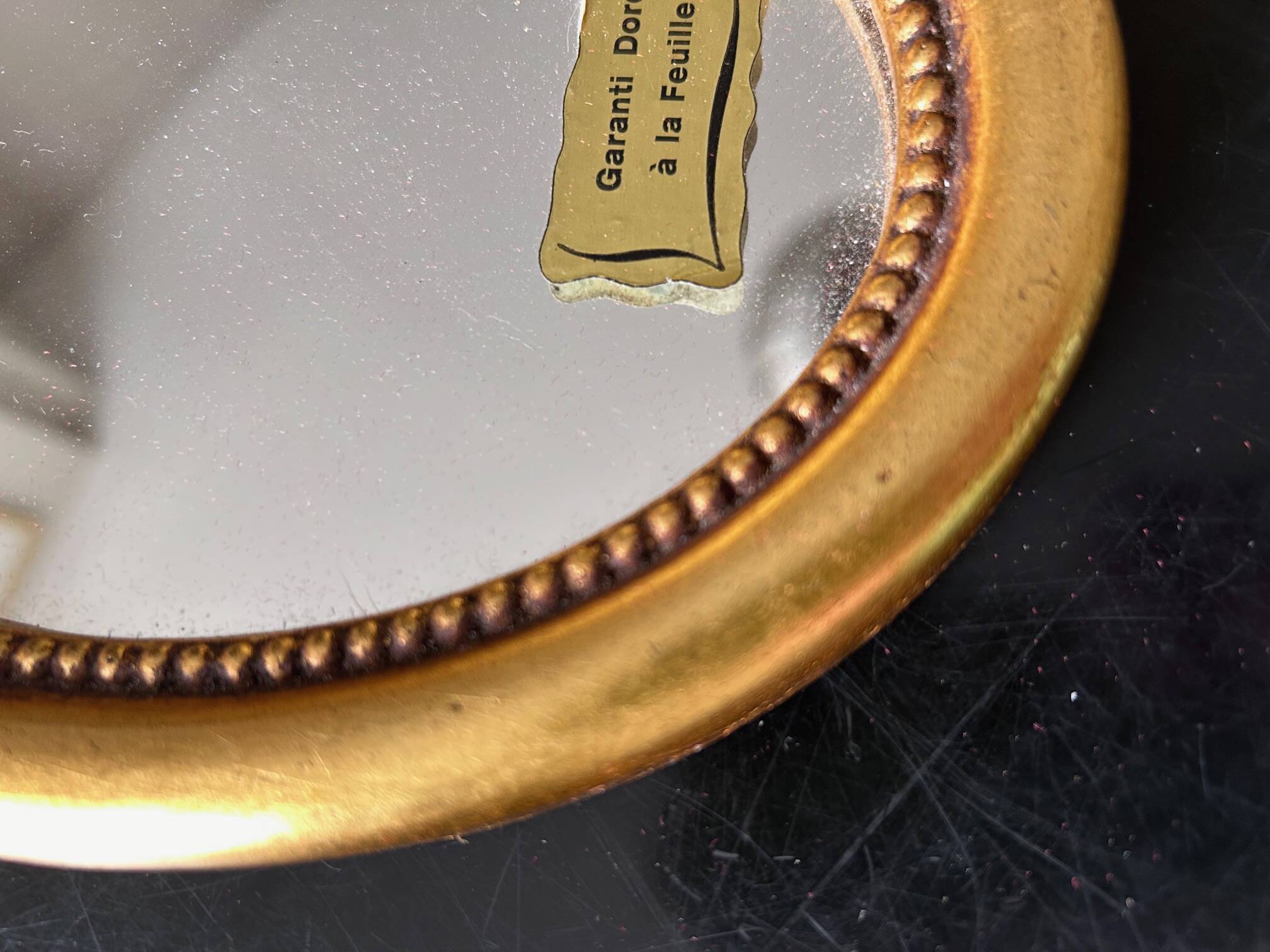 old mirror gilded with fine gold