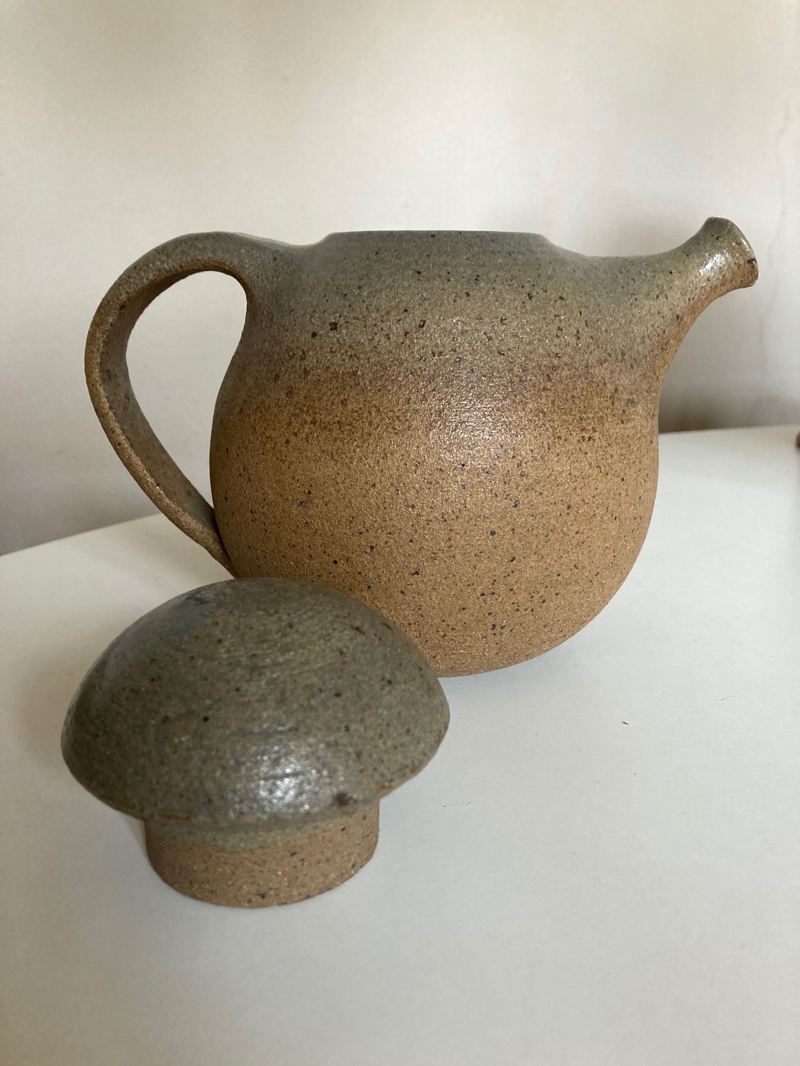Modernist potter's sandstone teapot 1960