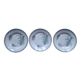 Set of 3 Muguet Amandinoise plates