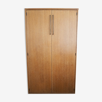 Old boarding cabinet in vintage solid wood