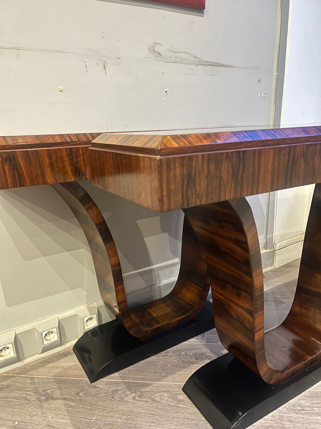 Art Deco pair of consoles