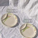 Les assiettes motif asperges