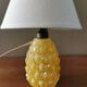 Vintage pineapple lamp in painted glass