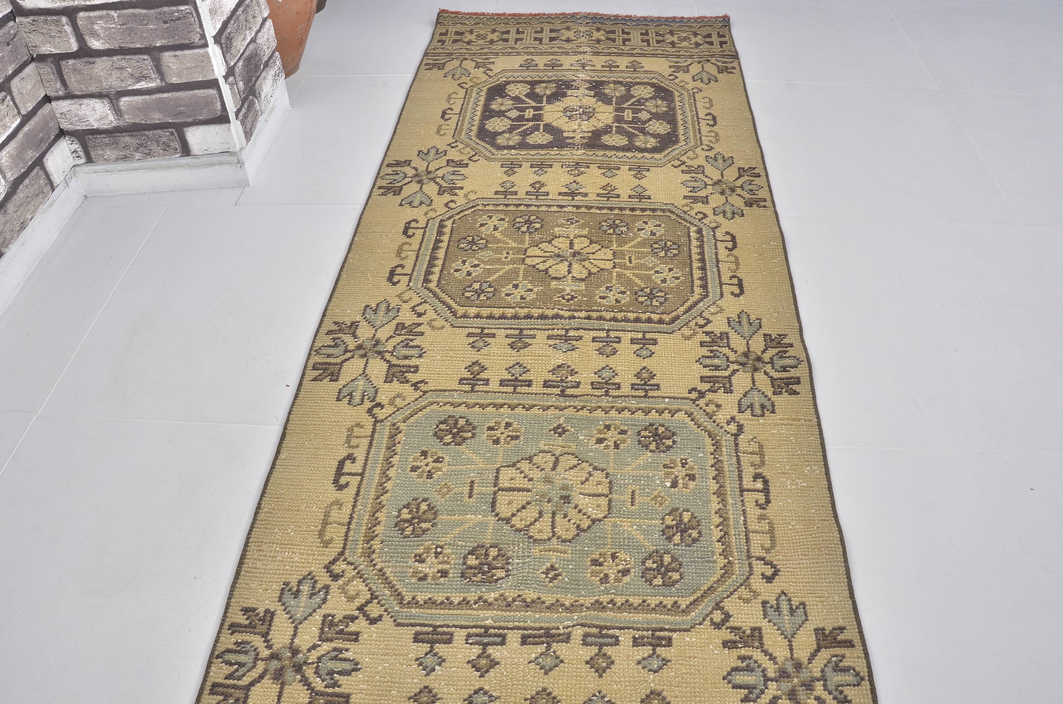 Anatolian Decorative Oushak Runner Rug