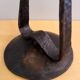 Brutalist hammered candlestick 1960