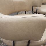 Pair of vintage swivel armchairs design xxeme