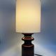 Vintage lamp in frosted brown ceramic – France circa 1970