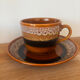 Vintage set of 2 cups and saucers Hawaii Sarreguemines