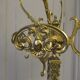 Standing coat rack in italian marble and vintage bronze from the 1960s