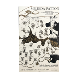 Original silkscreen print in black and gold by melinda patton, james mayor gallery, 1984 marcel proust