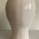 Vintage white ceramic face-shaped vase or planter