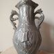 Art Nouveau style pewter vase - amphora vase