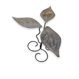 Brushed Metal Garden Table Leaf Patterns