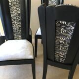 Set of 2 renovated wooden chairs