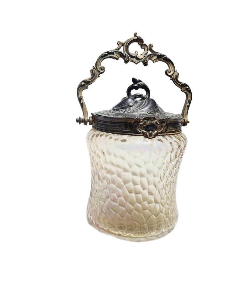 Art nouveau german candyer from loetz, 1890s