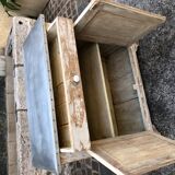 Small white patinated buffet