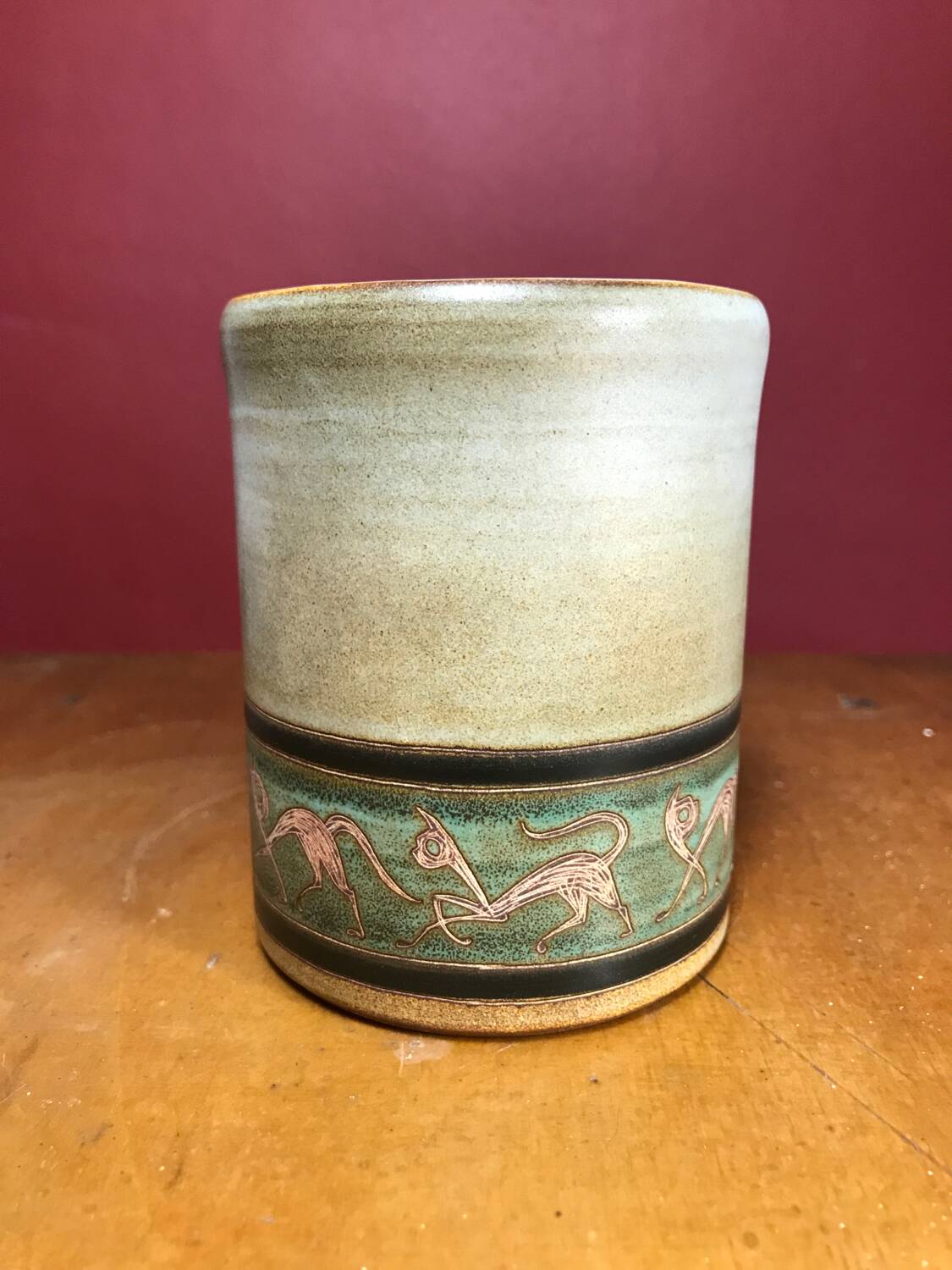 Rene Morel ceramic mug 1969