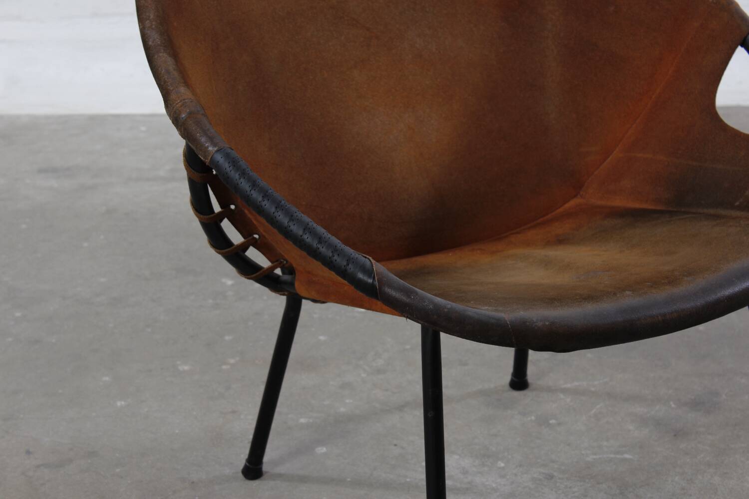 Chaise ballon vintage Lusch Mid Century Design 50er 60er