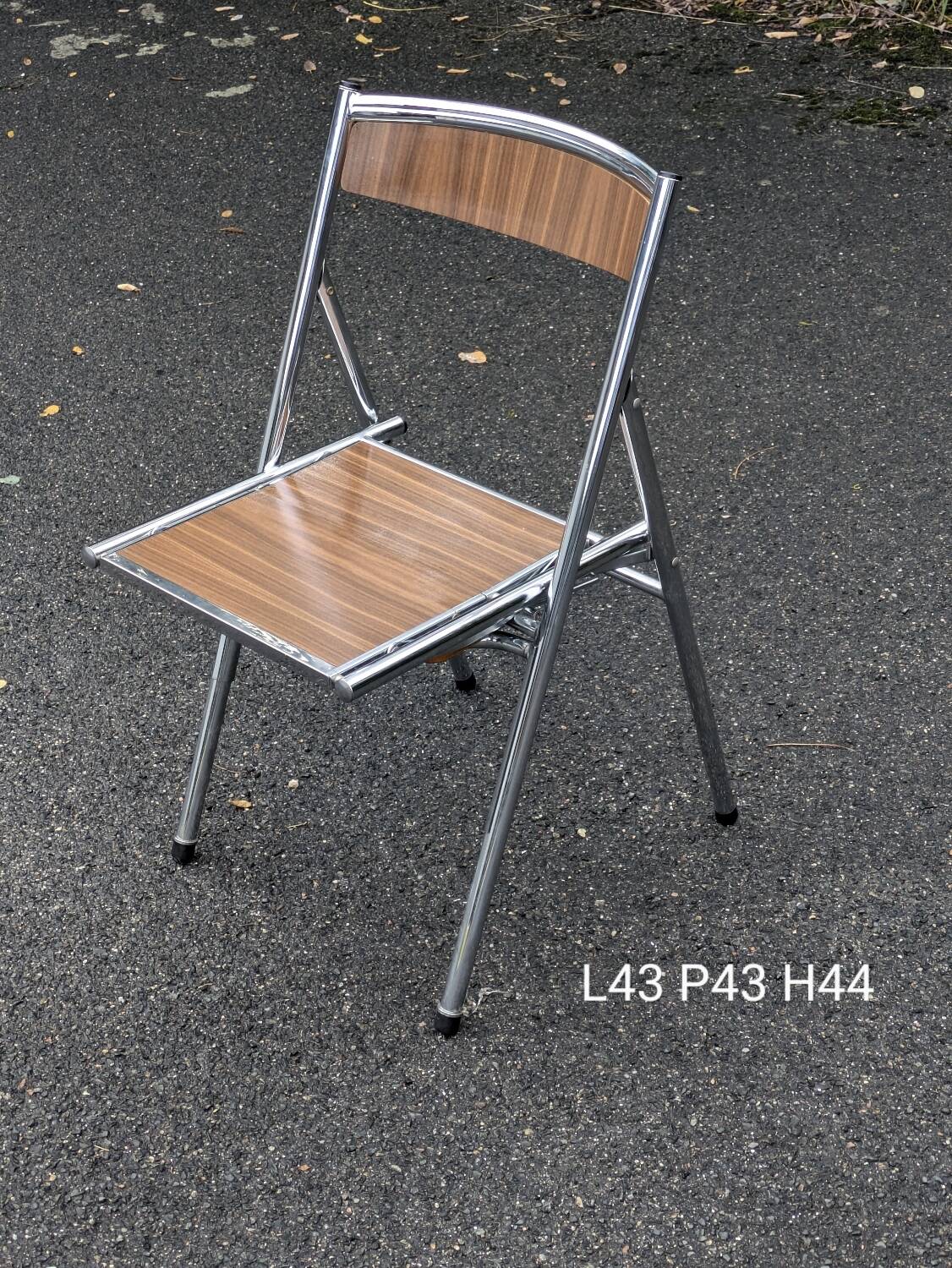 Convertible stepladder chair, vintage formica