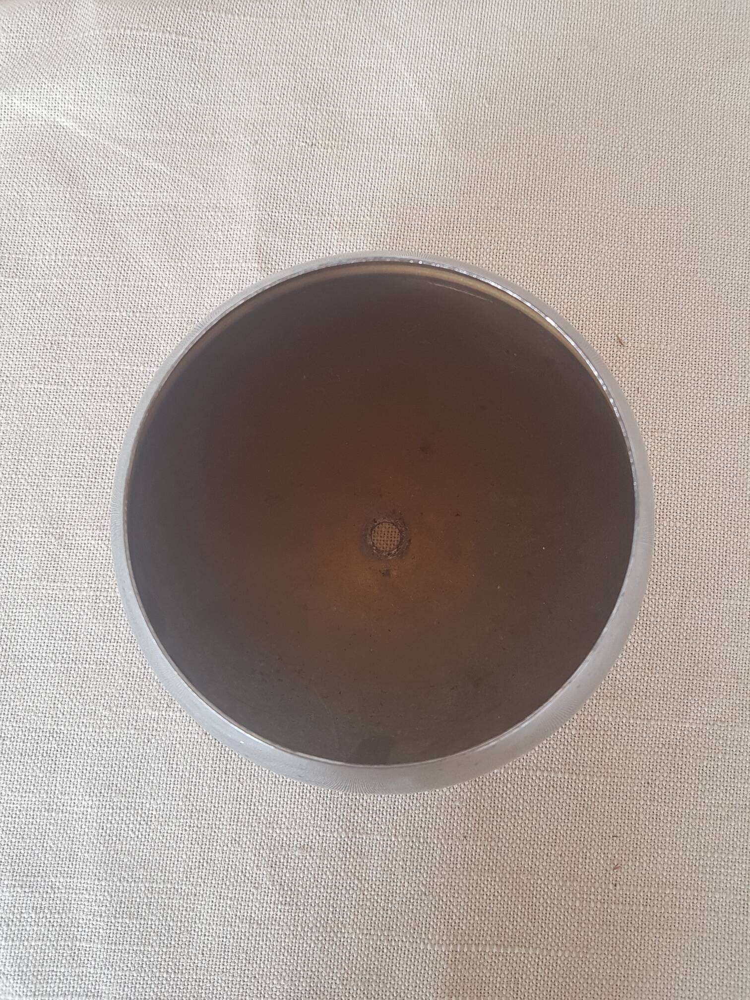 Round stainless steel lampshade