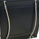 Tabouret de bar vintage en cuir noir et chrome, Italie