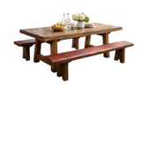 Pair of solid oak benches