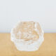 Moulded glass candle holder