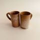 Lot de 2 tasses en grès vintage