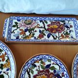 Gien peony dessert service 15 pieces