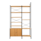 1960s 1970s Ash Shelving System Wall Unit from WHB Germany