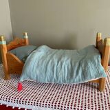 Wooden doll bed