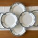 6 antique flat plates in Saint-Amand earthenware (Nord)