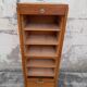 Meuble classeur à rideaux ancien 1950