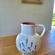 XL ceramic pitcher signed