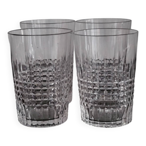 4 verres gobelets vintage - nancy
