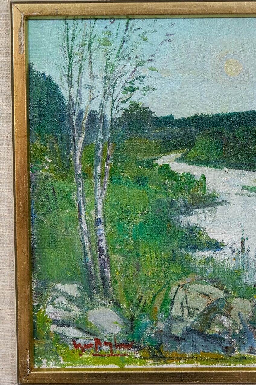 Oil on canvas by Gunnar Herman Berglund 1970