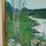 Oil on canvas by Gunnar Herman Berglund 1970