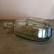 Antique smoked glass bottle, Art Deco style