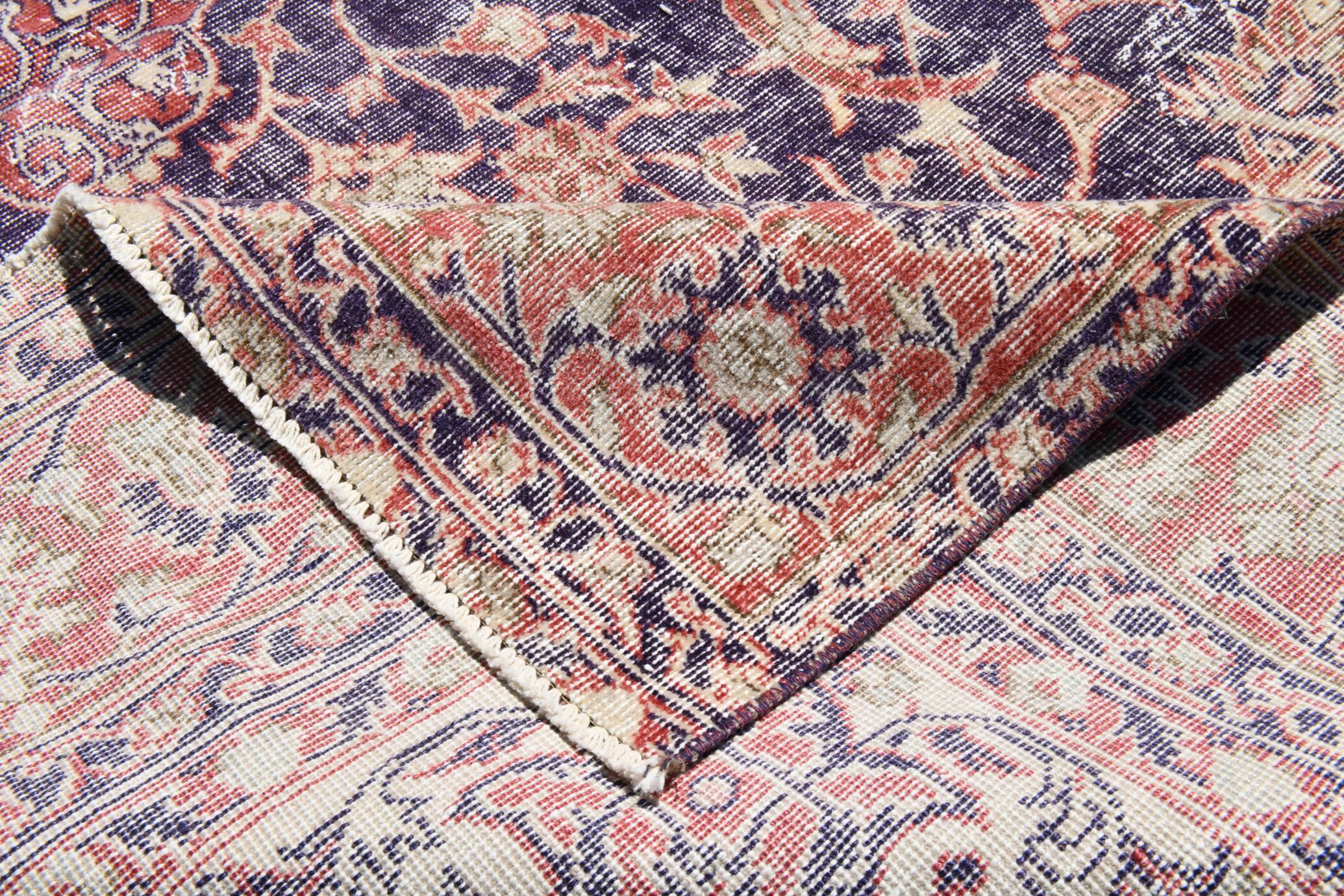 Navy Blue Orientel Style Vintage Persian Rug, 228x338 Cm