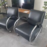 Vintage saxhorn armchairs