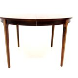 Scandinavian rosewood dining table, Sweden, 1960s