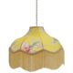 Suspension vintage florale imprimée avec franges