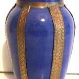 Vase bleu oriental