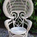 Peacock emmanuelle rattan armchair