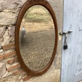 Art Deco oval mirror